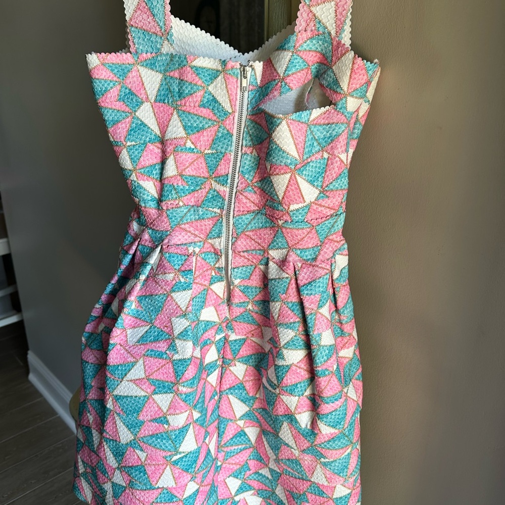 Colorful Geometric Pattern Dress - Picture 2 of 3